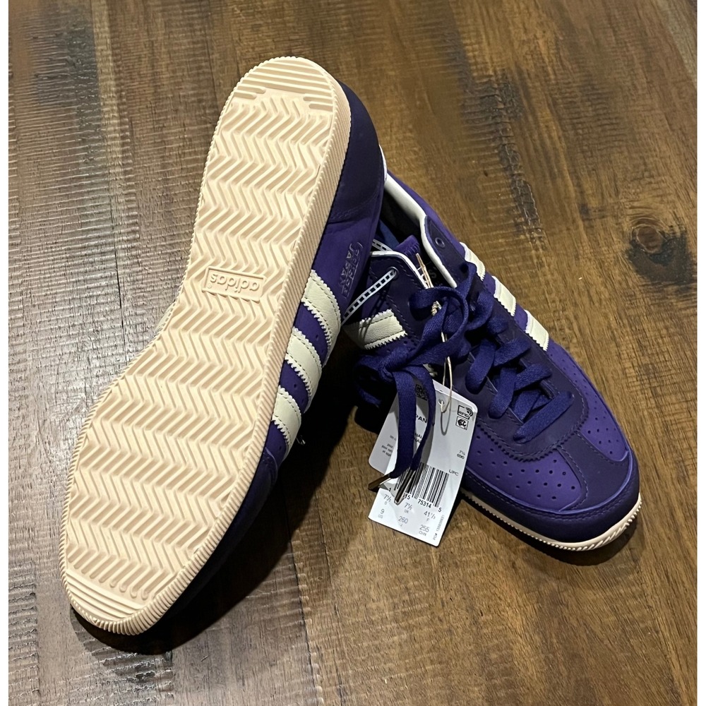 Adidas Japan Women Purple Cream Stripes Casual Sneakers Shoes Size 9 - Picture 6 of 12
